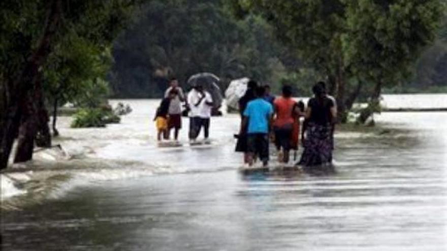 Graves inundaciones en Sri Lanka