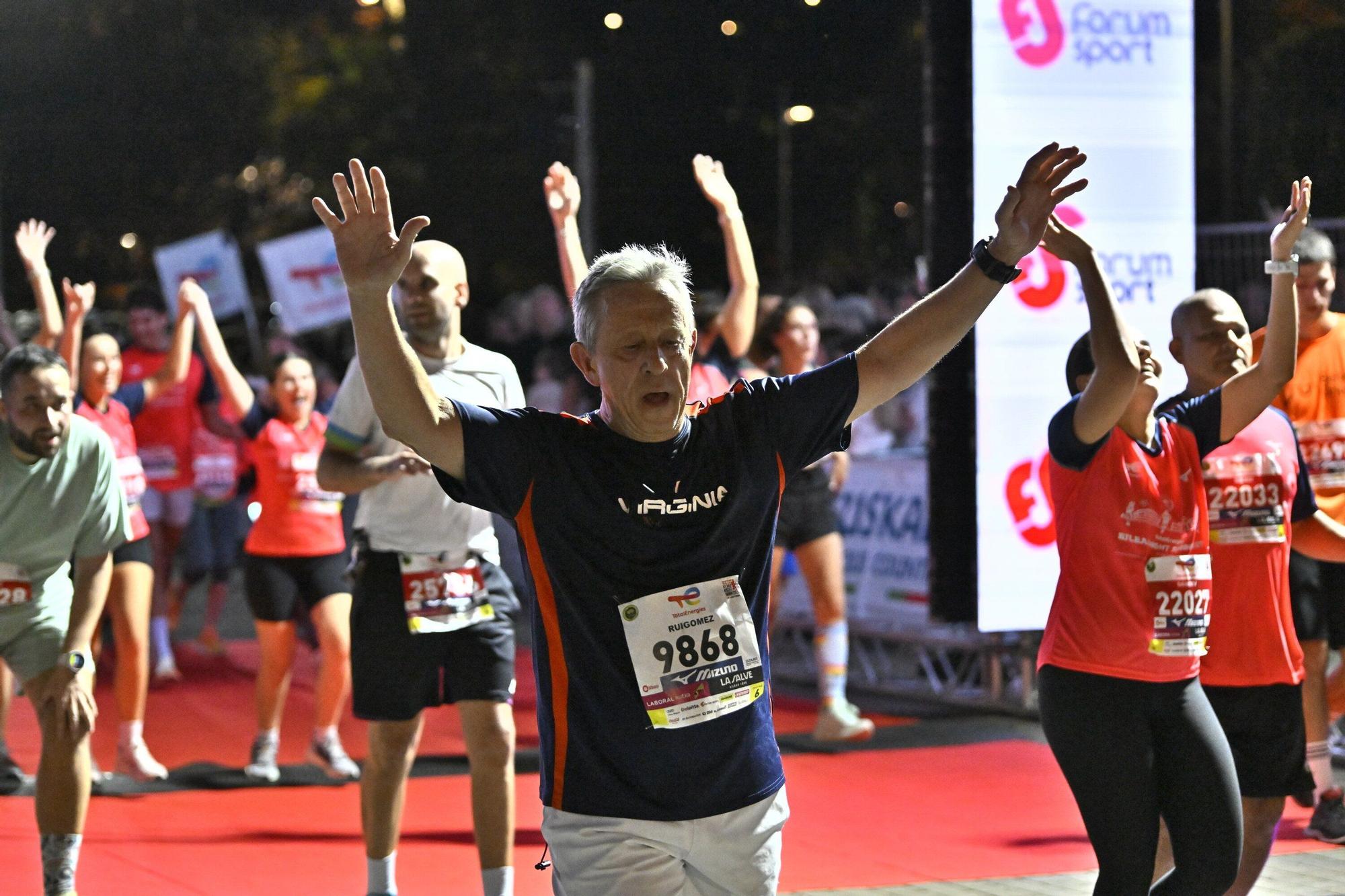 El Bilbao Night Marathon, en imágenes