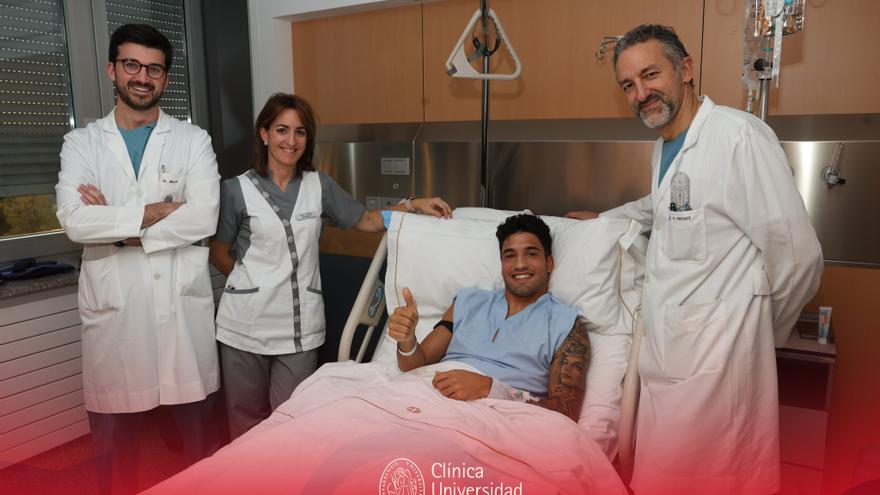 Iker Benito intervenido en la Clínica Universidad de Navarra