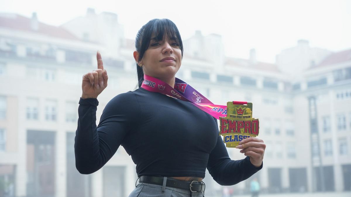La fisicoculturista Dalila Almeida se ha consagrado como la única atleta profesional femenina en su categoría en Vitoria