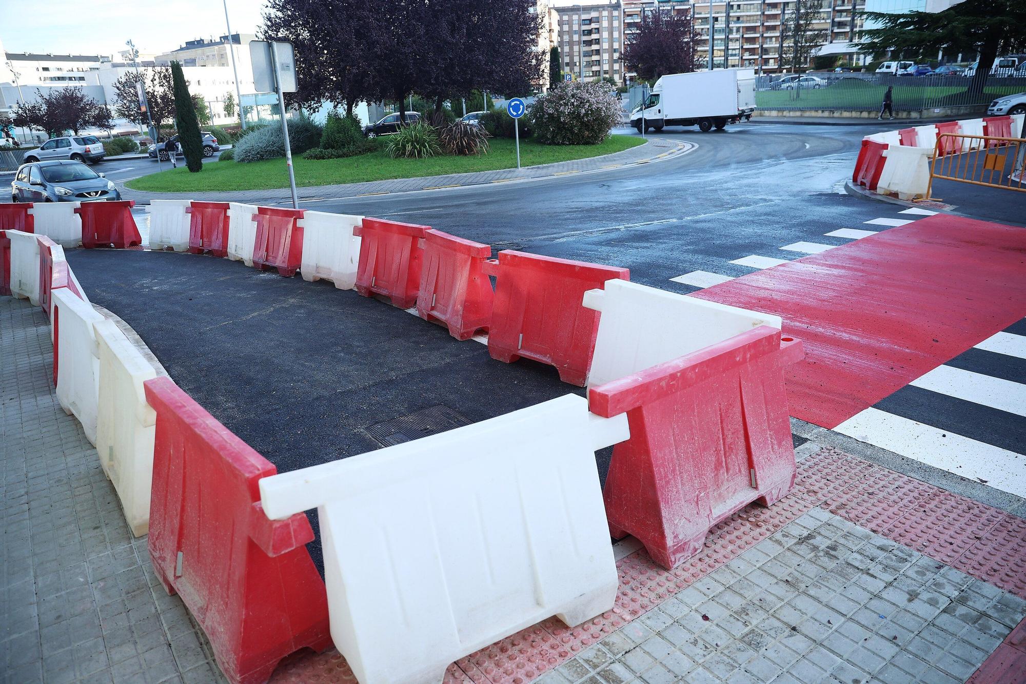 Avanzan las obras del carril bici que unirá Pío XII y la avenida de Barañáin