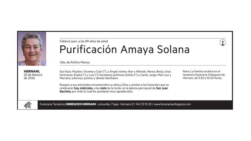 Purificación Amaya Solana