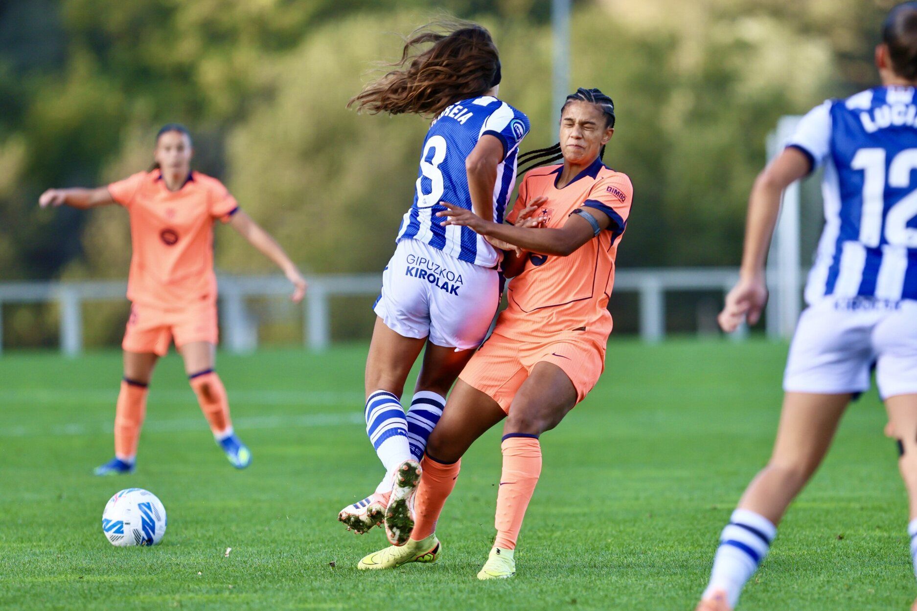 Las mejores imágenes del partido de la Real frente al Barcelona de la Liga F