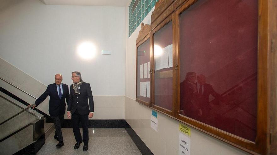 Galve (TSJN) pide un nuevo edificio de justicia: "Aquí no cabe absolutamente nadie más"