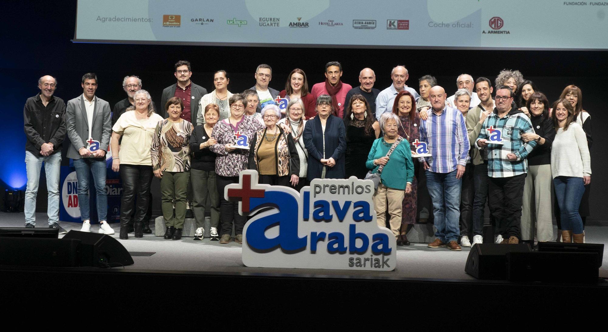 En imágenes: Así ha sido la entrega de los Premios +Álava Sariak