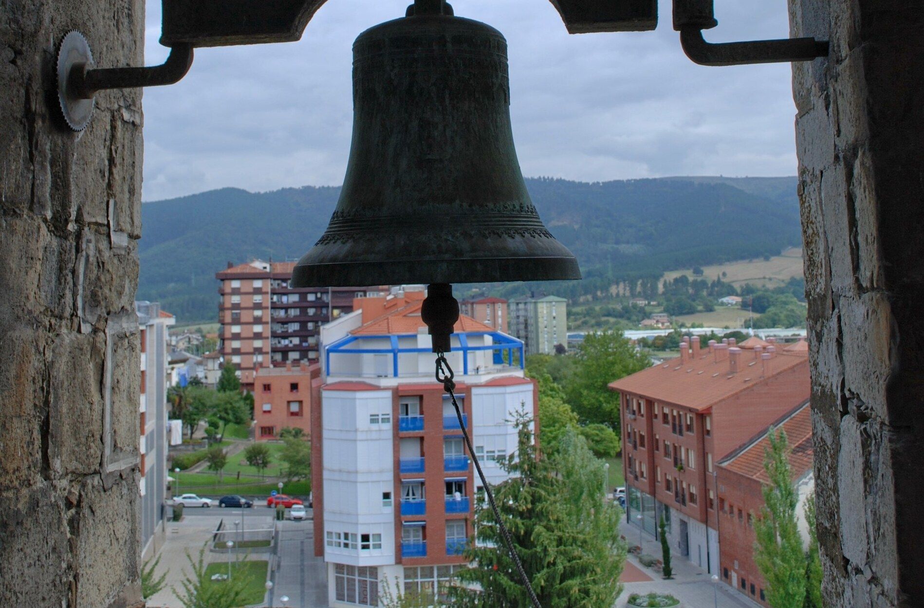 Imagen de archivo de una vista de Amurrio desde el campanario.