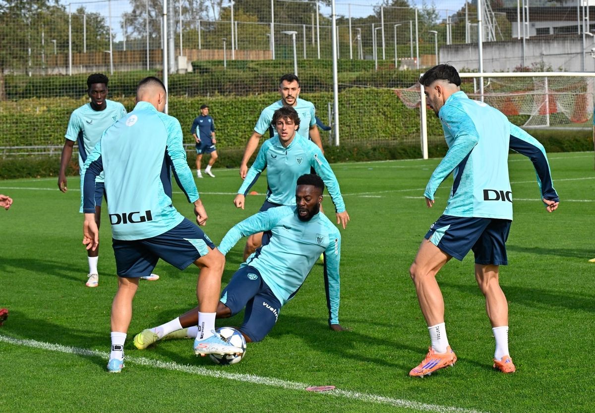 Entrenamiento del Athletic en Lezama