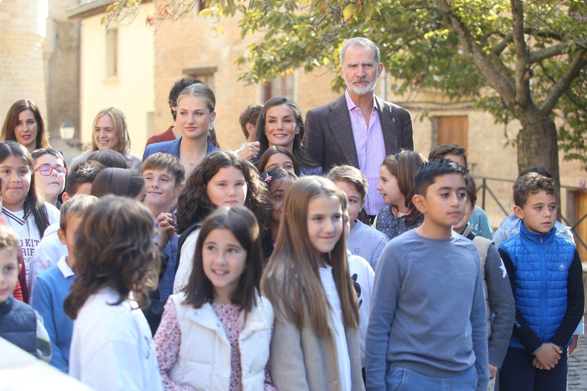 Fotos de la visita de los Reyes a Olite