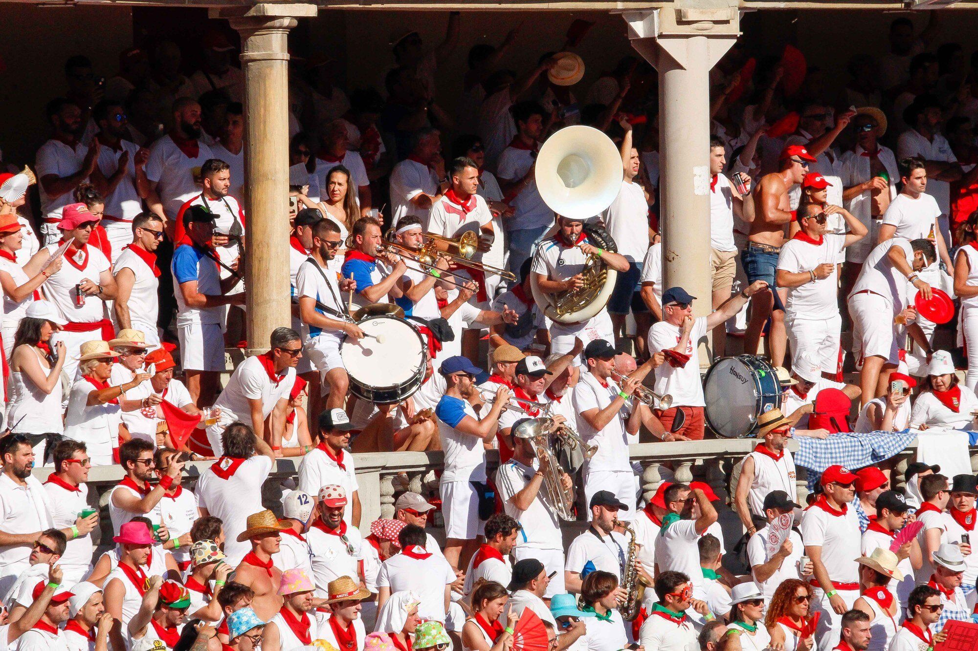 Ambiente en la Plaza de Toros el día 8 de julio