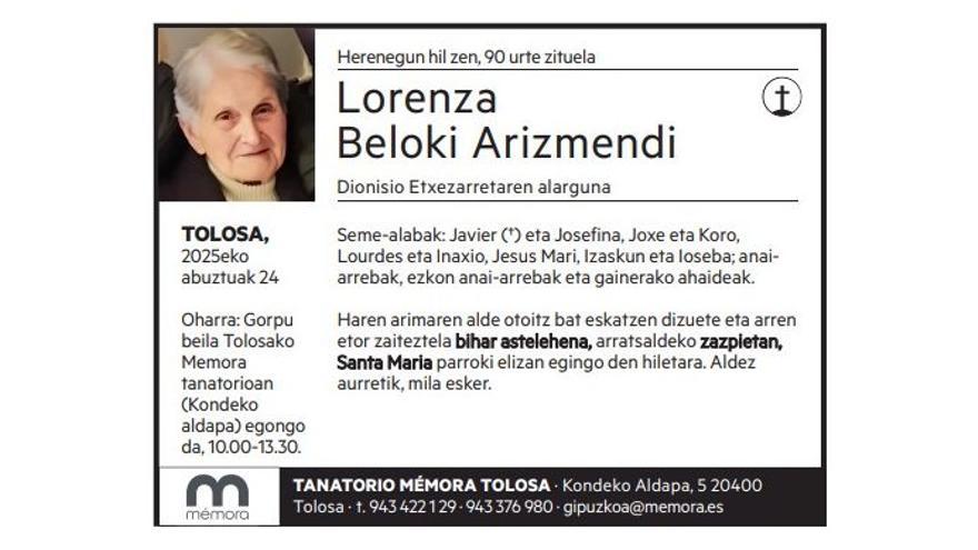Lorenza Beloki Arizmendi