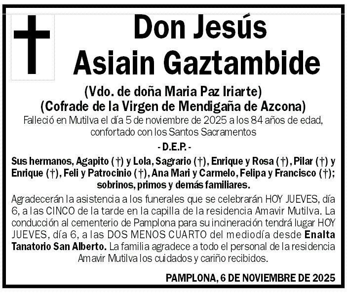 Jesús Asiain Gaztambide