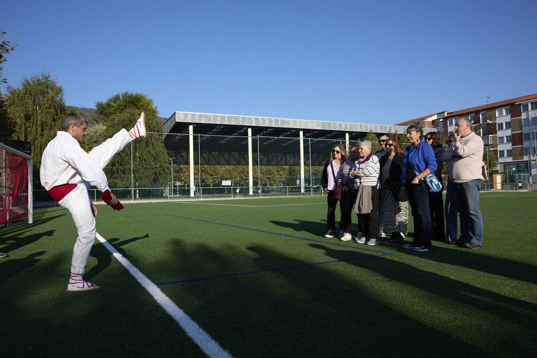 Fotos de la inauguración del campo de fútbol de Berriozar