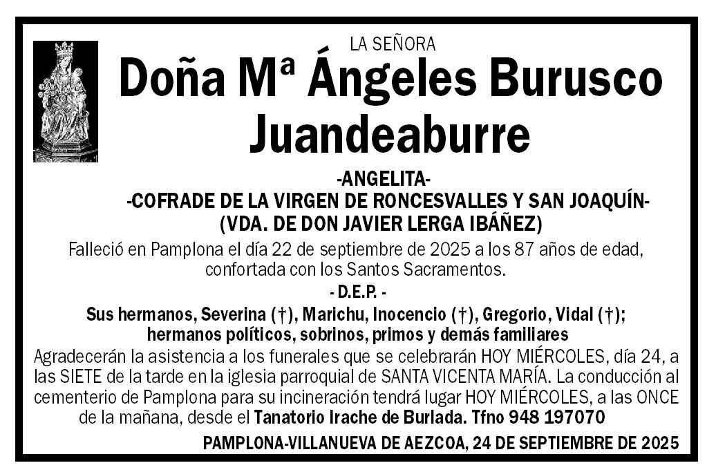Mª Ángeles Burusco Juandeaburre