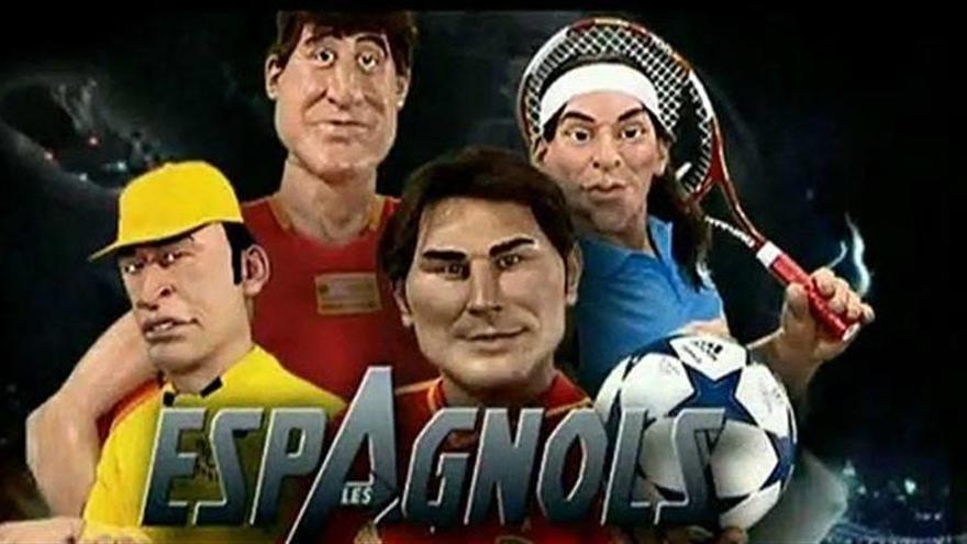 Los guiñoles franceses de deportistas españoles.