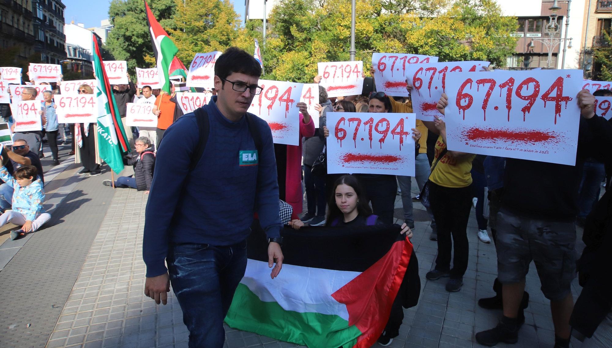 Huelga y paros en solidaridad con Palestina durante este miércoles en Navarra