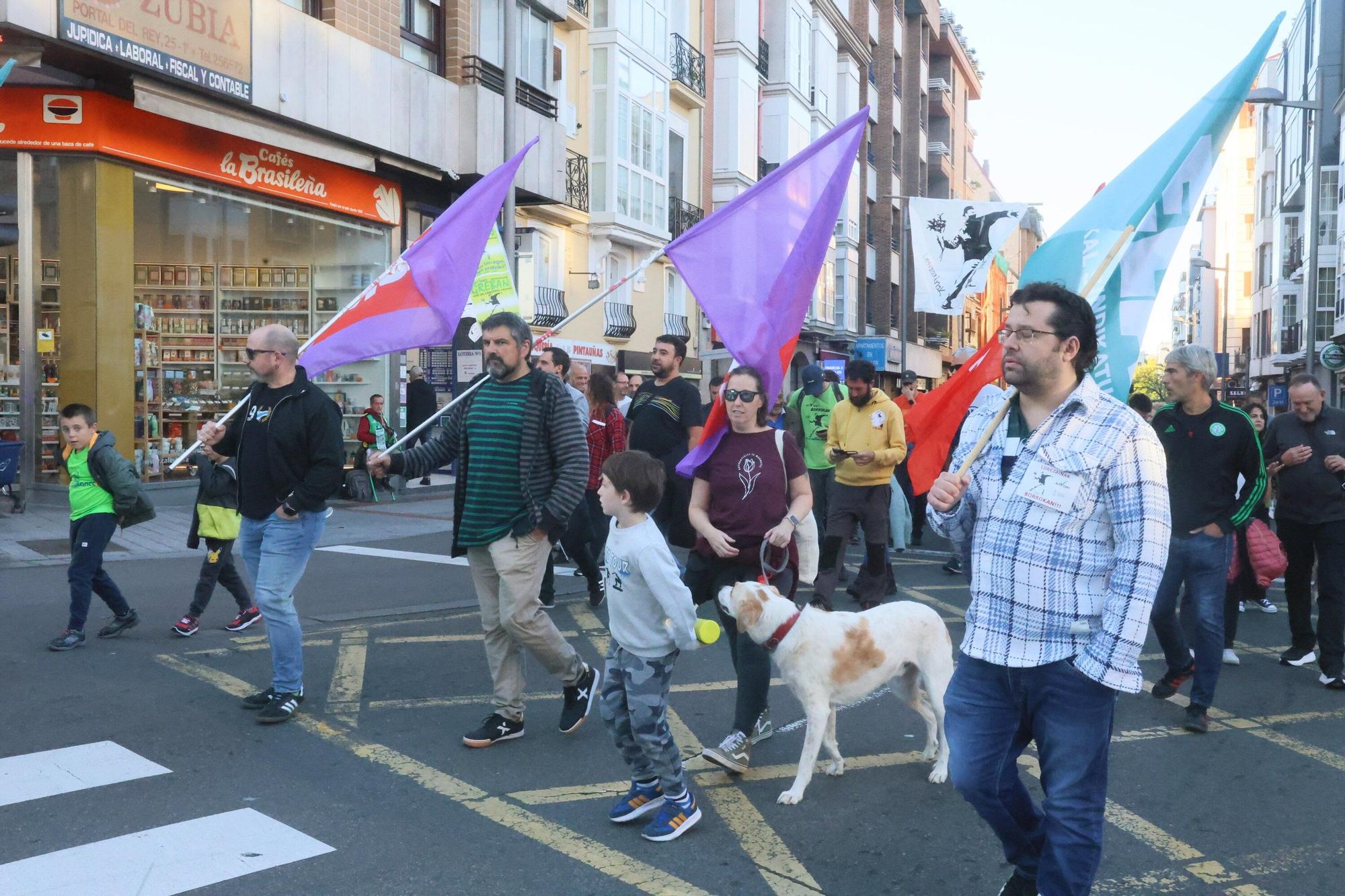 En imágenes: Los jardineros de Vitoria cumplen seis meses de huelga con una manifestación