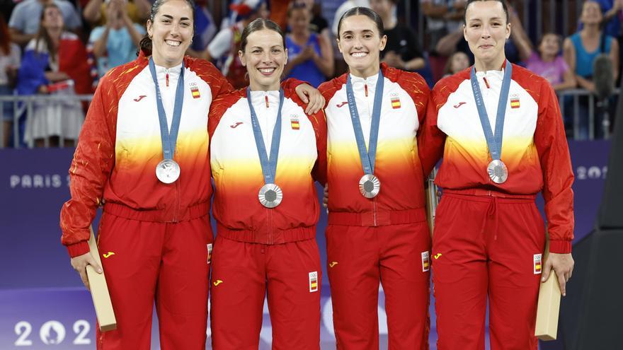 La vizcaina Gracia Alonso se cuelga la plata en el 3x3 de baloncesto femenino