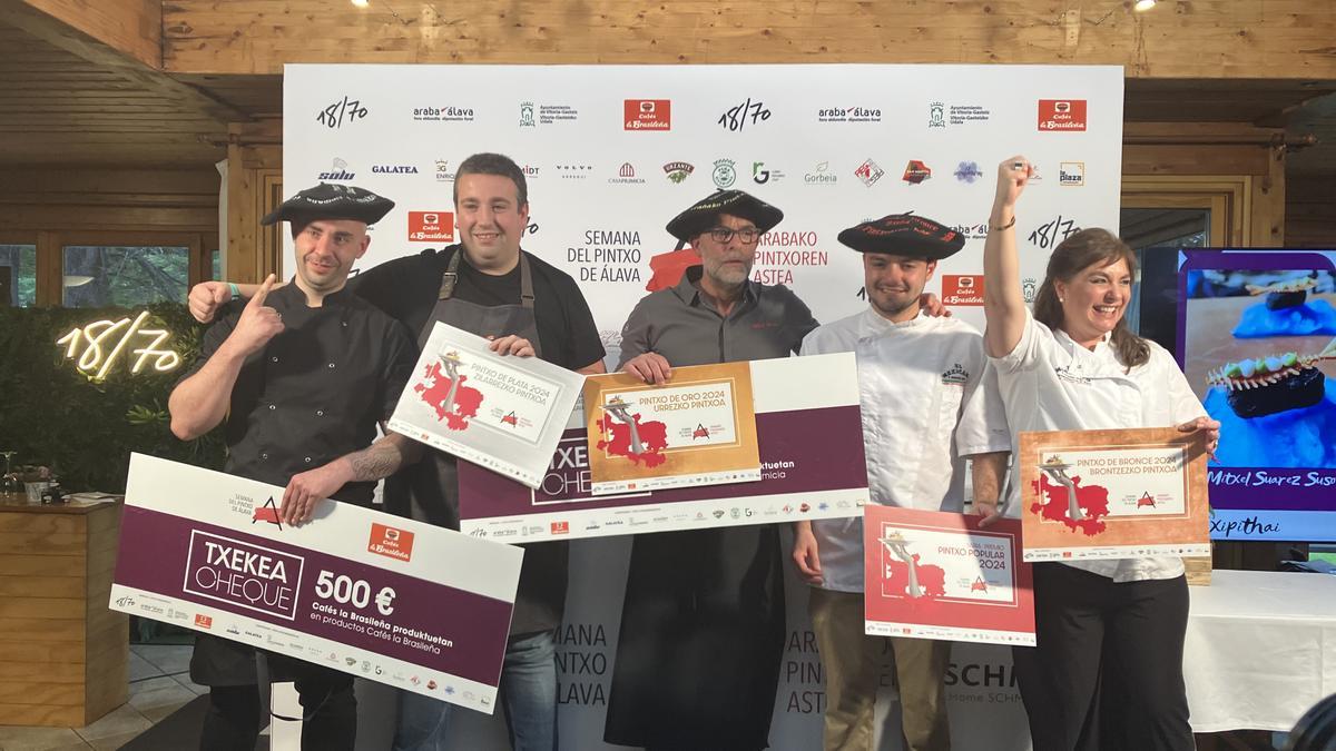 Los ganadoras de la Semana del Pintxo de Álava 2024