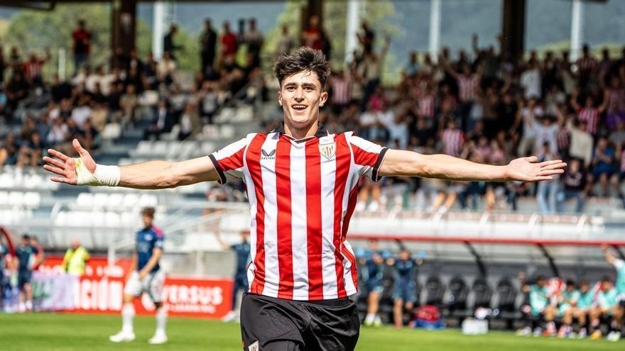 El Athletic cede al Racing al navarro Manex Lozano, goleador en la Youth League