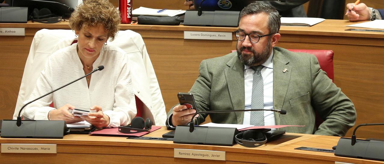 Fotos del pleno del Parlamento de Navarra de este jueves 23 de abril de 2026