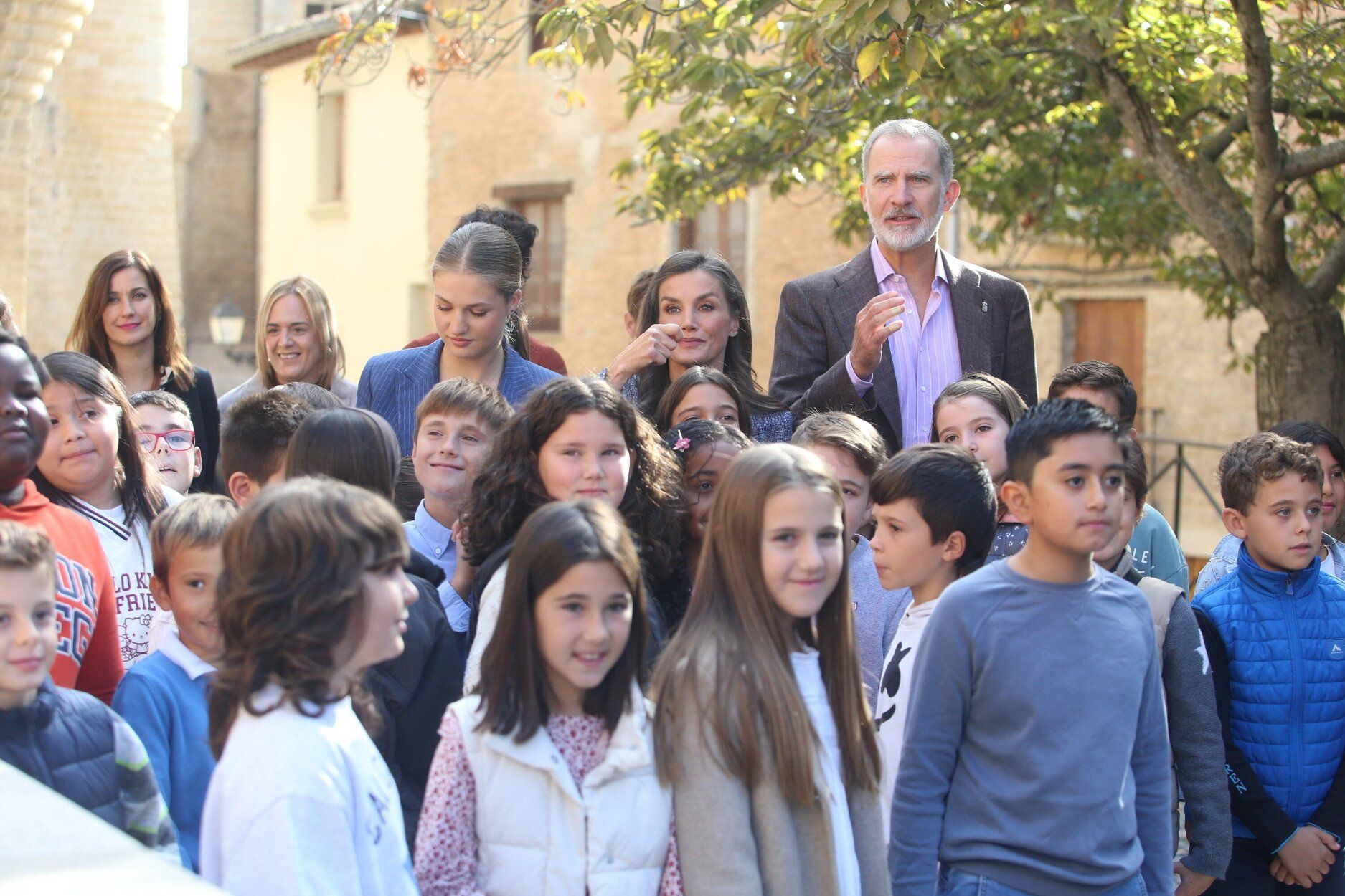 Fotos de la visita de los Reyes a Olite