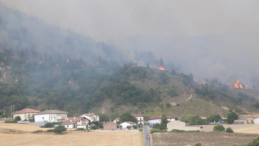 Fotos del incendio de Ezcabarte