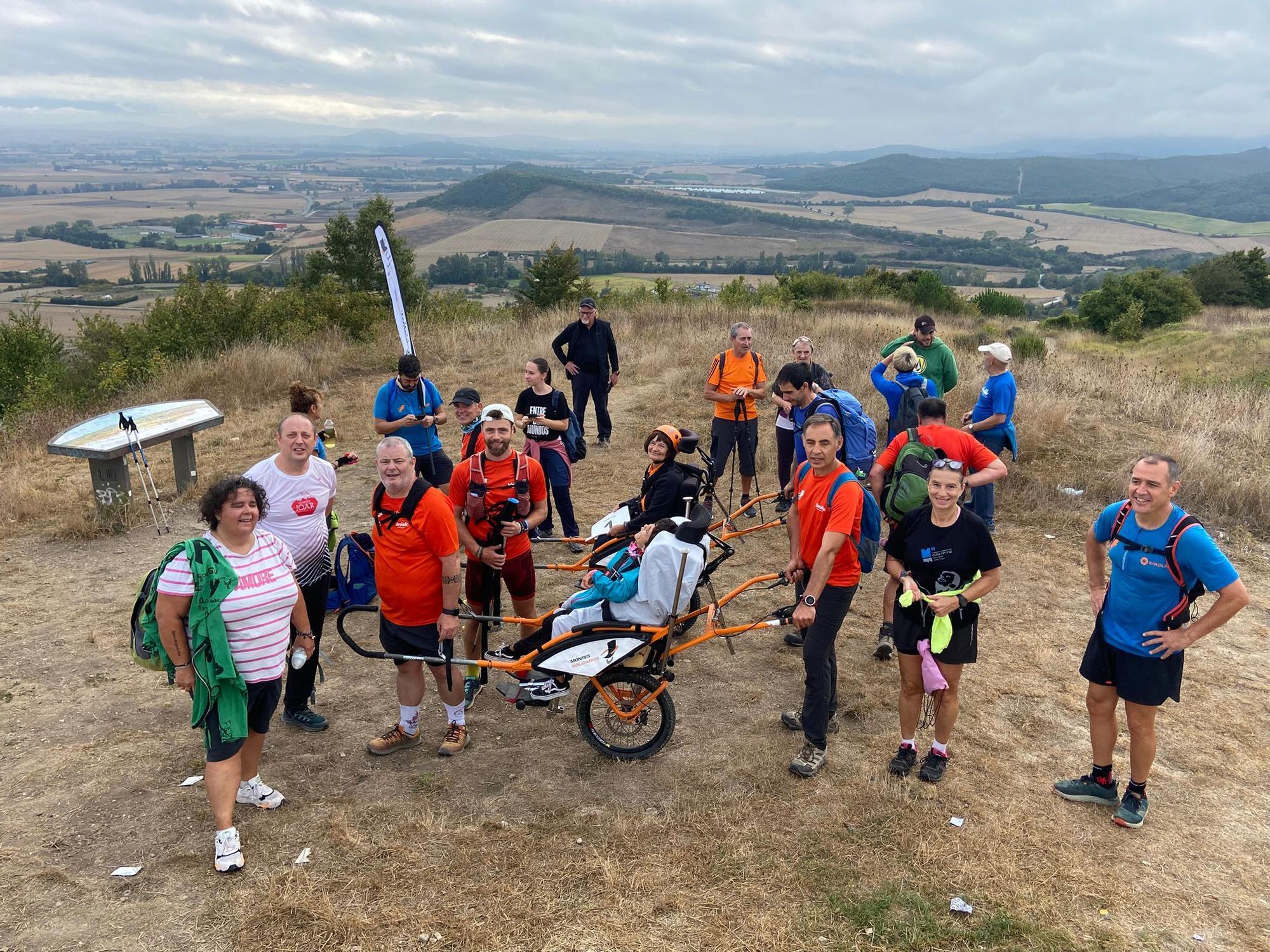 En imágenes: Reto en Olarizu con Montes Solidarios