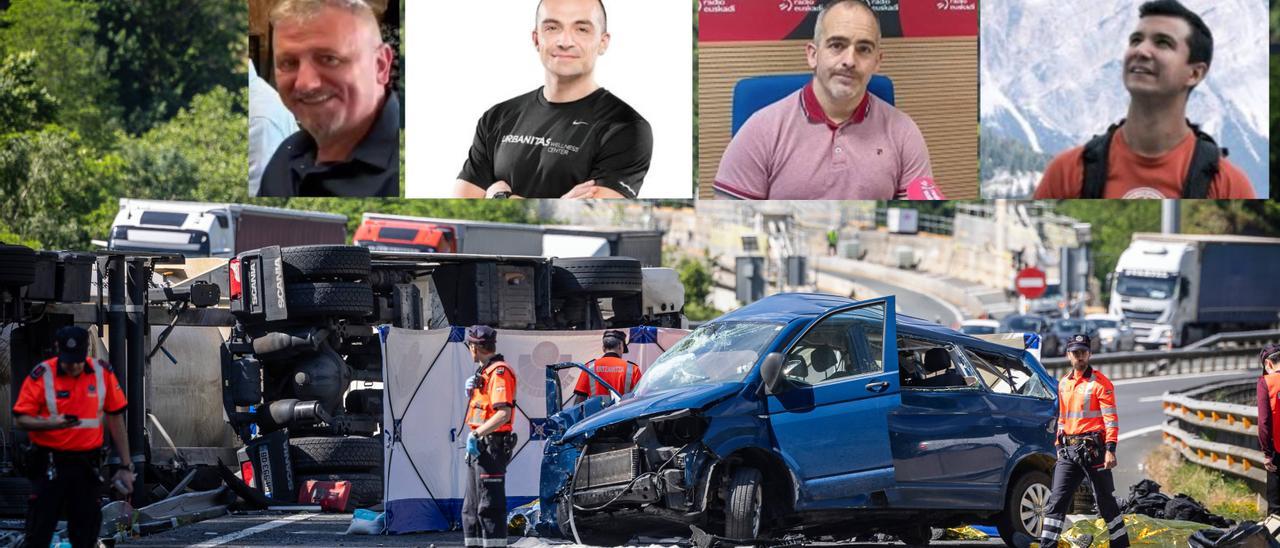 El grave accidente de tráfico en Elgoibar en el que han muerto cinco policías forales