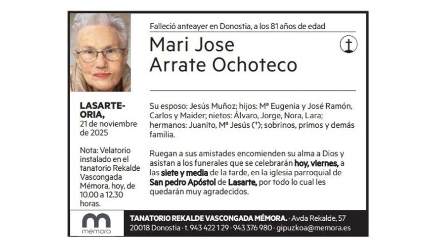 Mari Jose Arrate Ochoteco