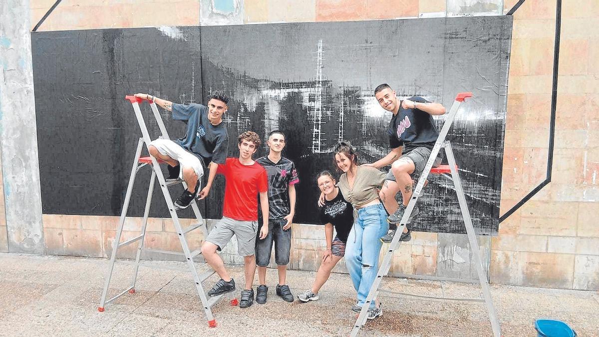 Grafiteros en Zumalakarregi.