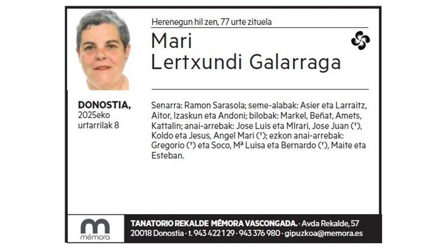 MARI LERTXUNDI GALARRAGA