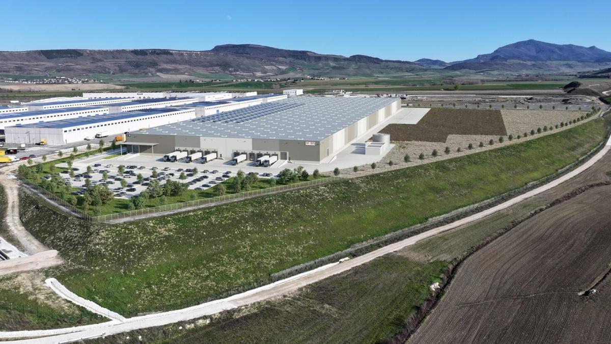 Así quedará la planta de ensamblaje de celdas de baterías para vehículos eléctricos de Mobis Spain en Noáin.