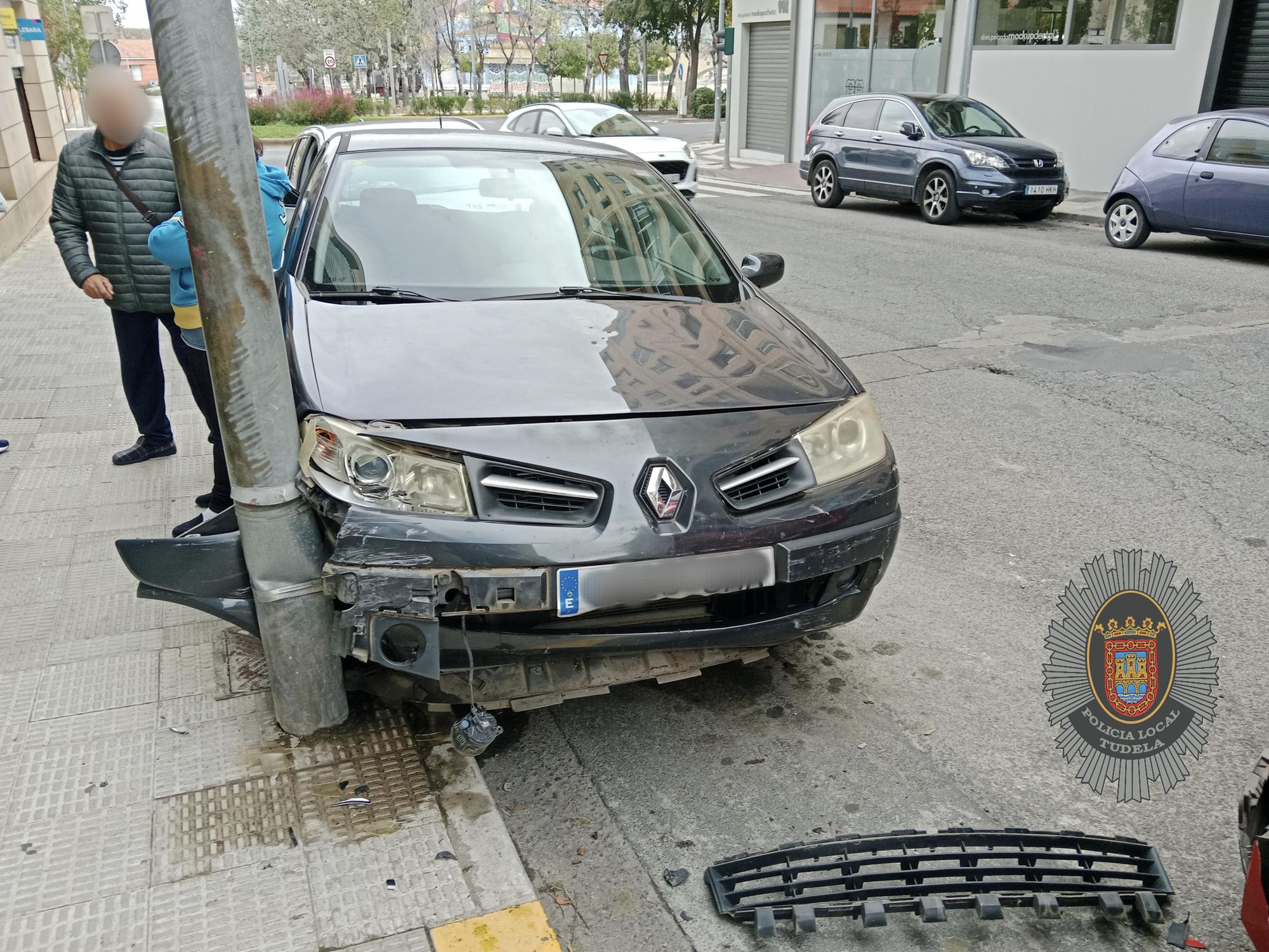 Imagen del accidente en la calle Almajares