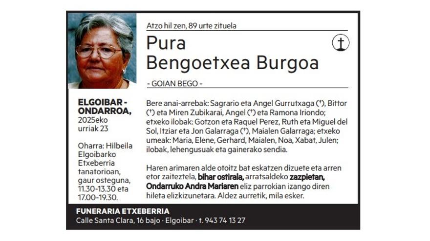 Pura Bengoetxea Burgoa