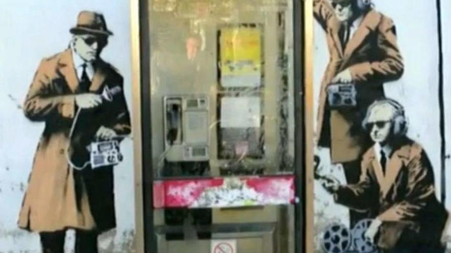 Banksy admite la autoría de un famoso grafiti contra el espionaje