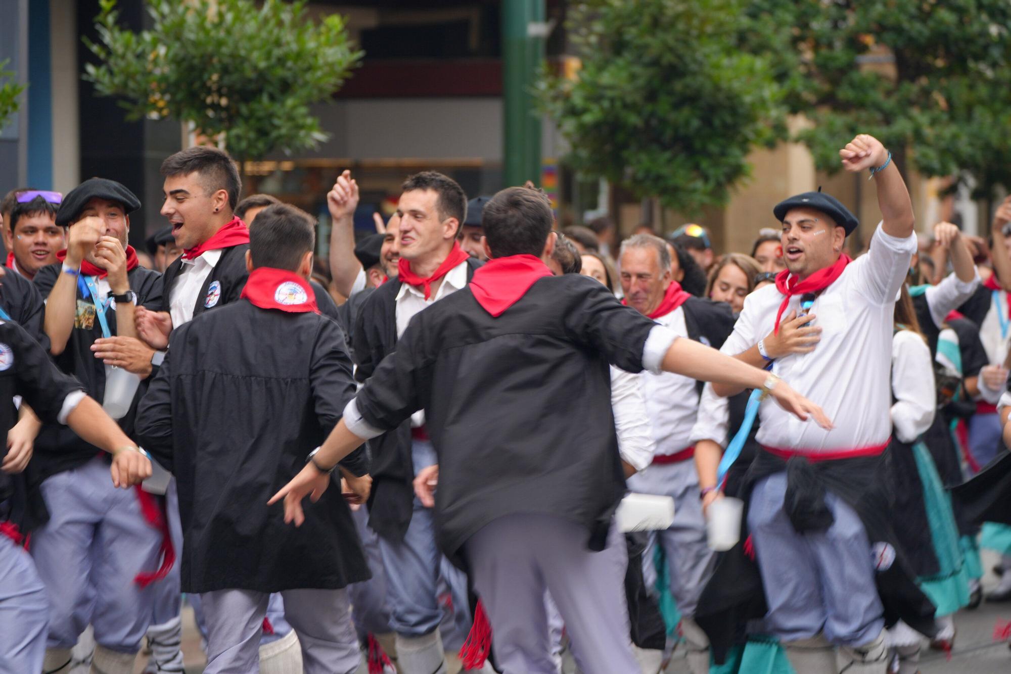 Ambiente en Vitoria el día de la Virgen Blanca