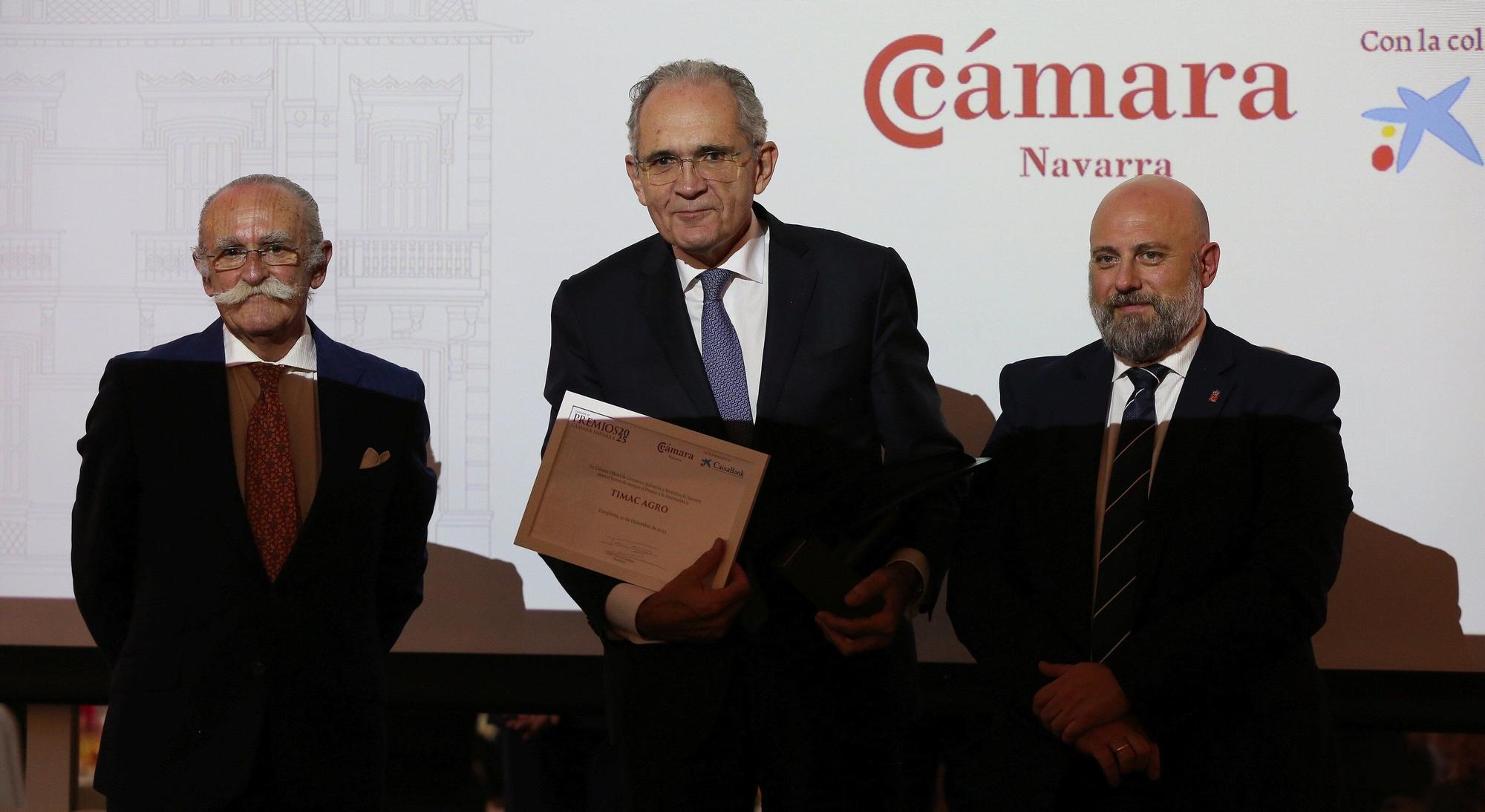 Fotos de la entrega de los Premios Cámara Navarra 2025