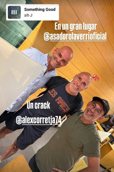 Álex Corretja se deja sorprender en reconocido restaurante de Pamplona