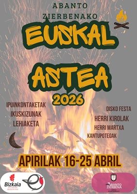 Abanto-Zierbenako Euskal Astearen kartela.