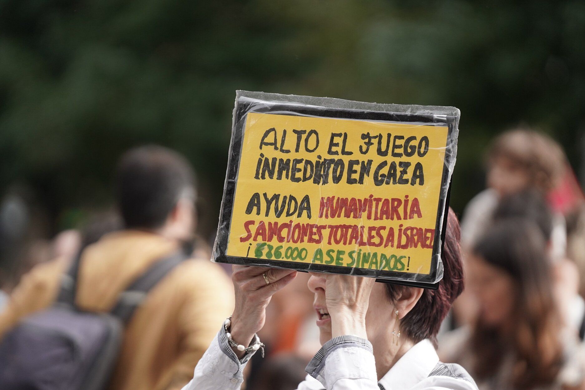 [Fotos] Donostia se vuelca con Palestina en la huelga general