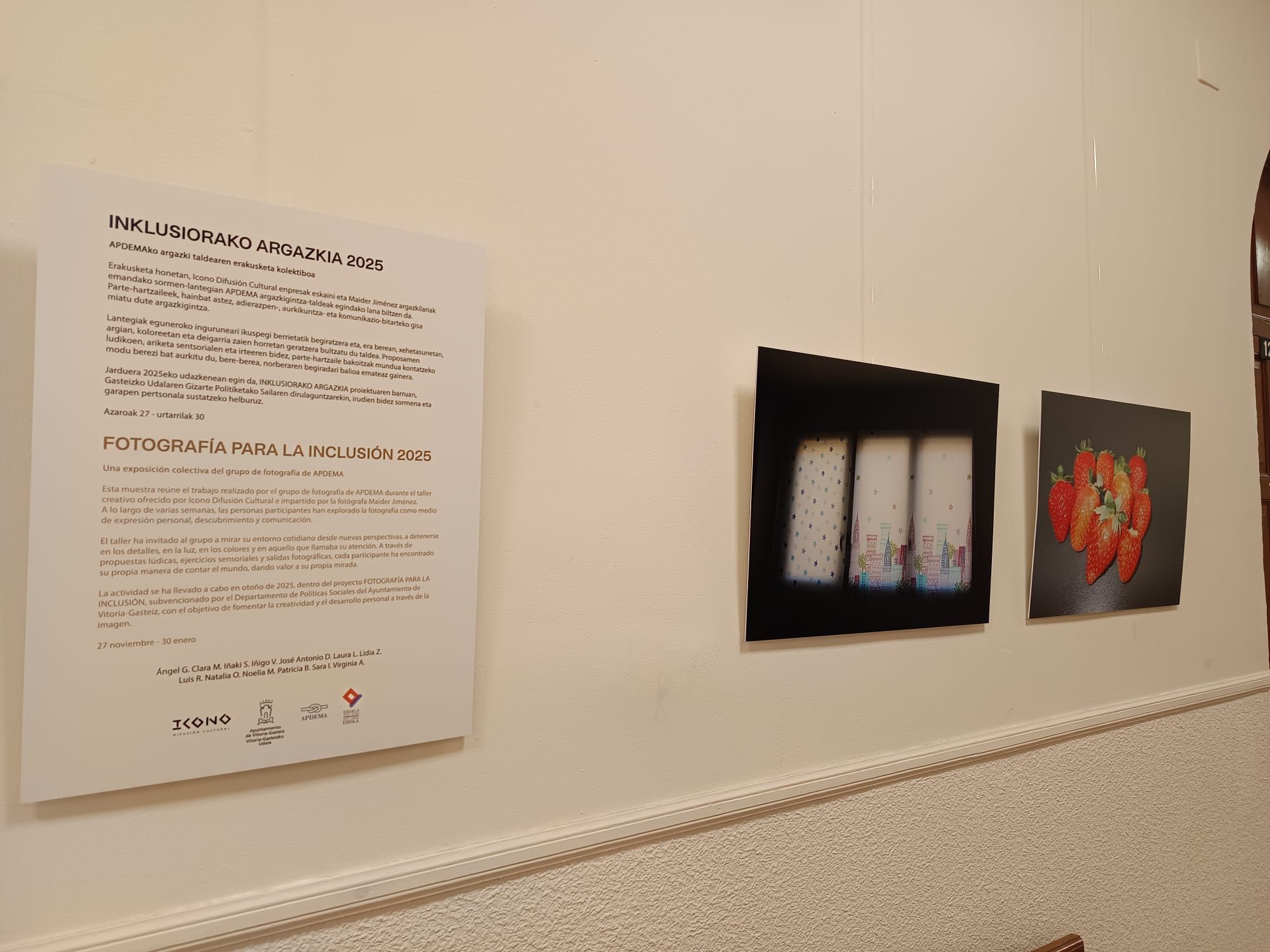 Imágenes de la muestra ‘Fotografía para la Inclusión’