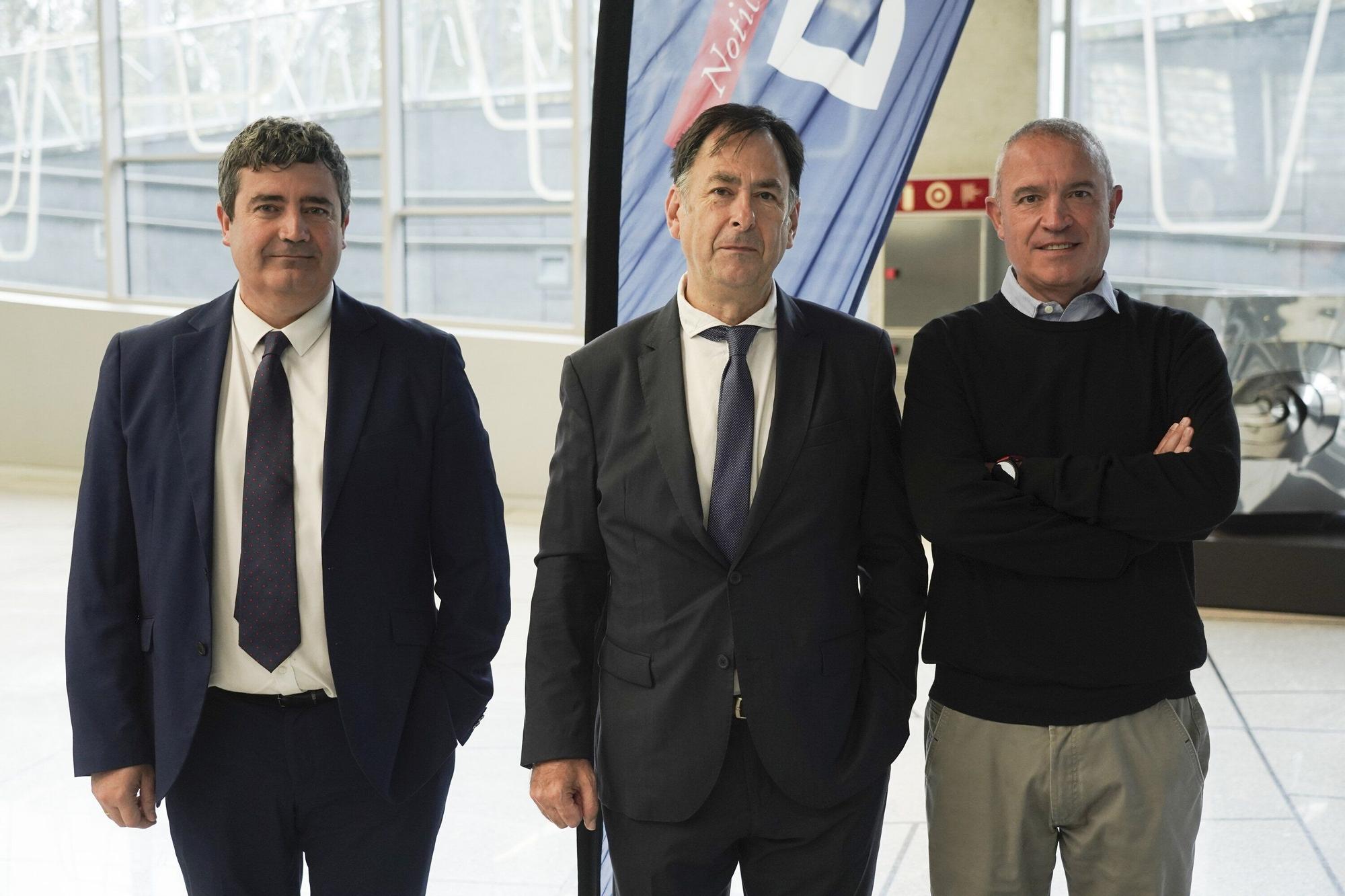 Etor Gorroño, Txus González y José Ignacio Trancho.