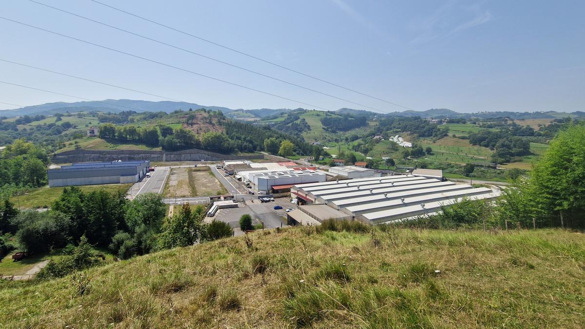 Zona Industrial de Errotaberri en Zarautz.