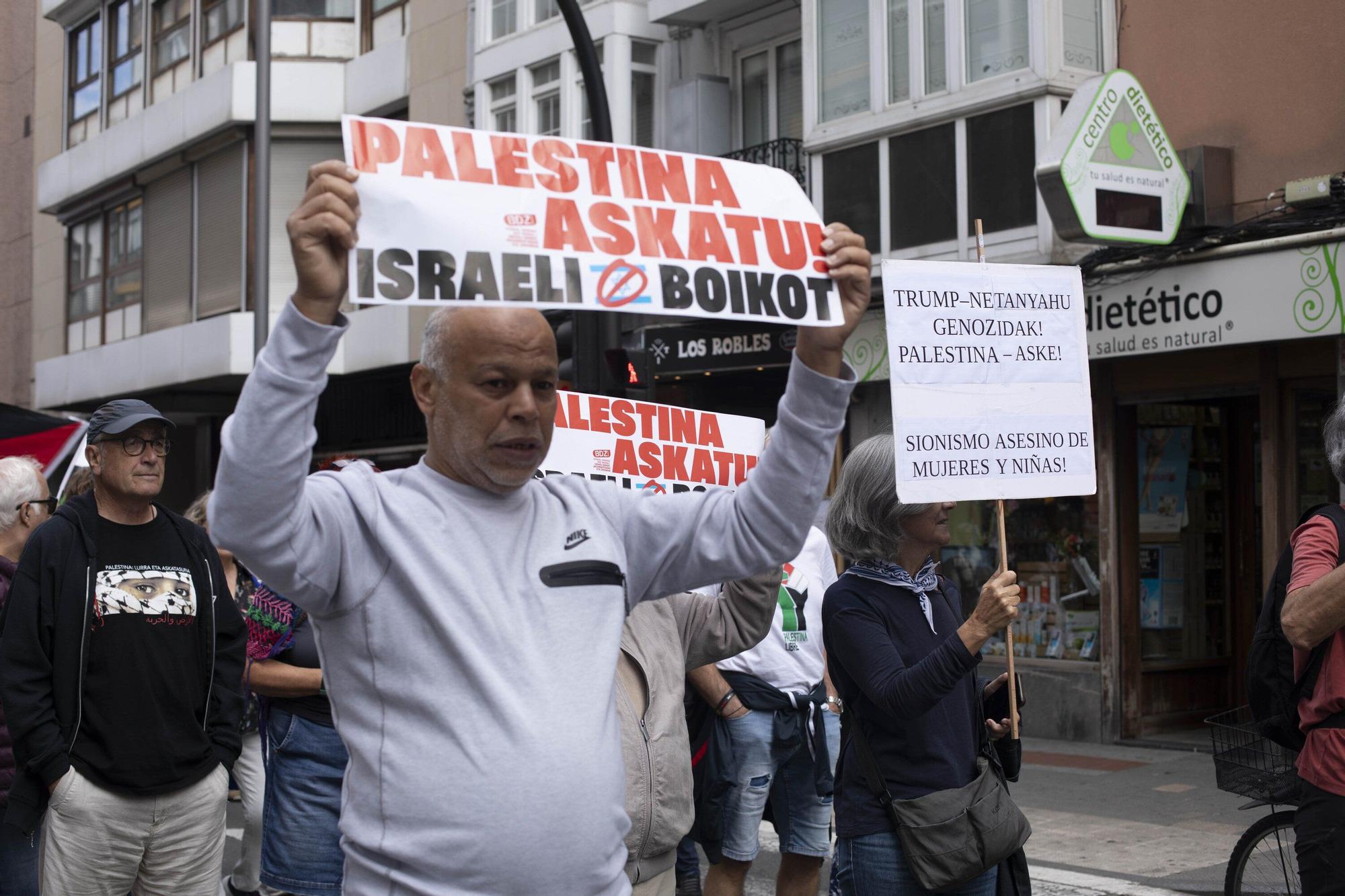 En imágenes: Vitoria se manifiesta en apoyo del pueblo palestino
