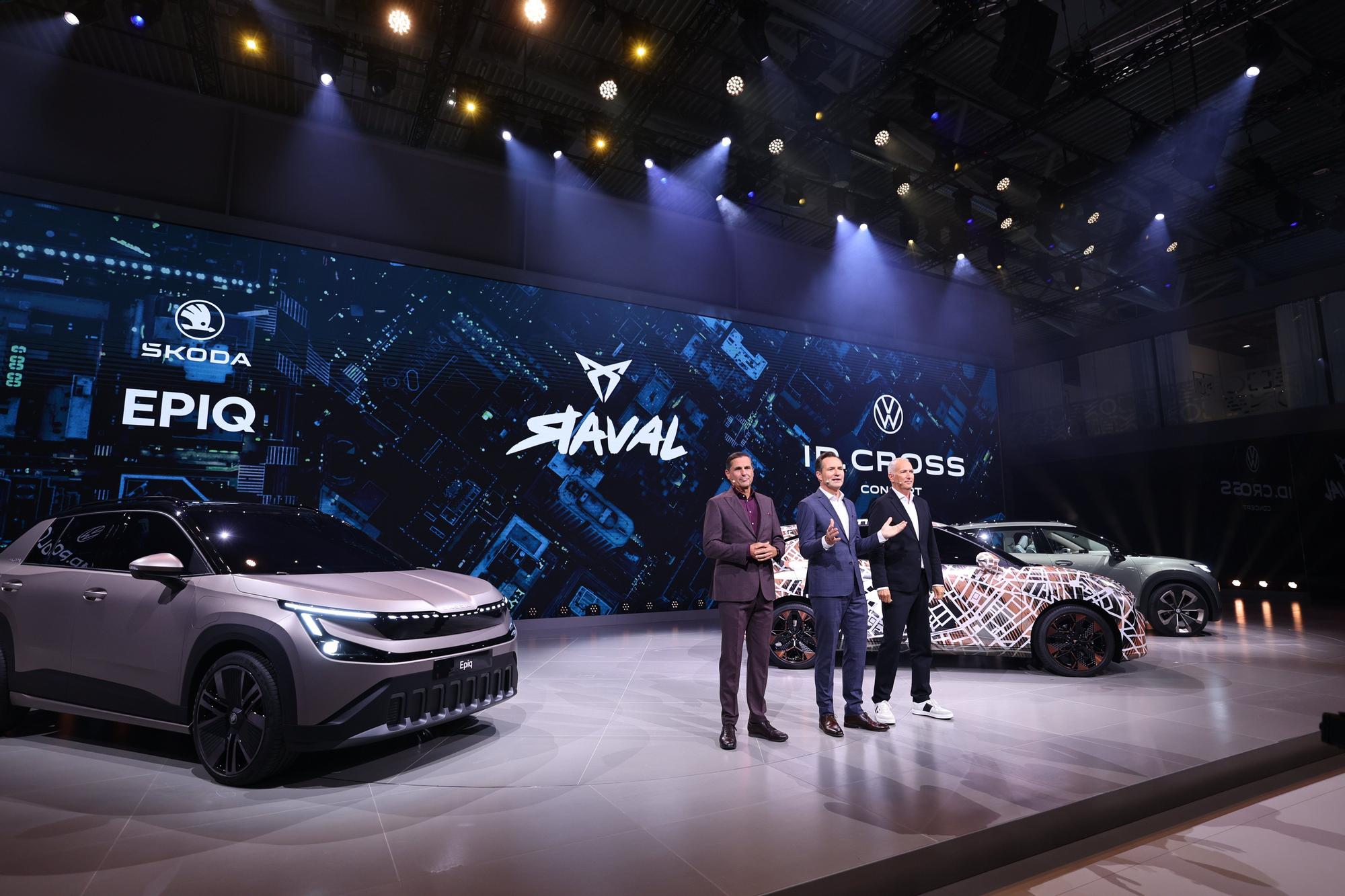 Presentación en Múnich del VW ID. Cross Concept y del Skoda Epiq que se fabricarán en Navarra