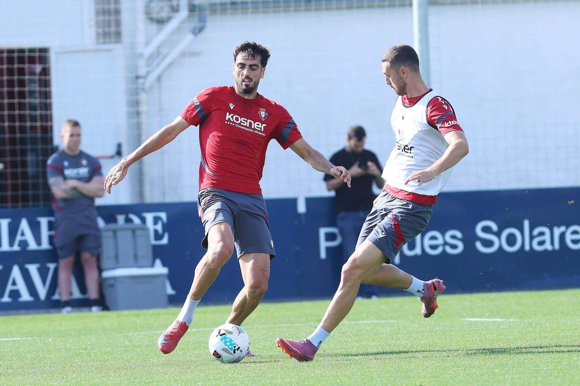 Fotos del entrenamiento de Osasuna antes del viaje a Villarreal