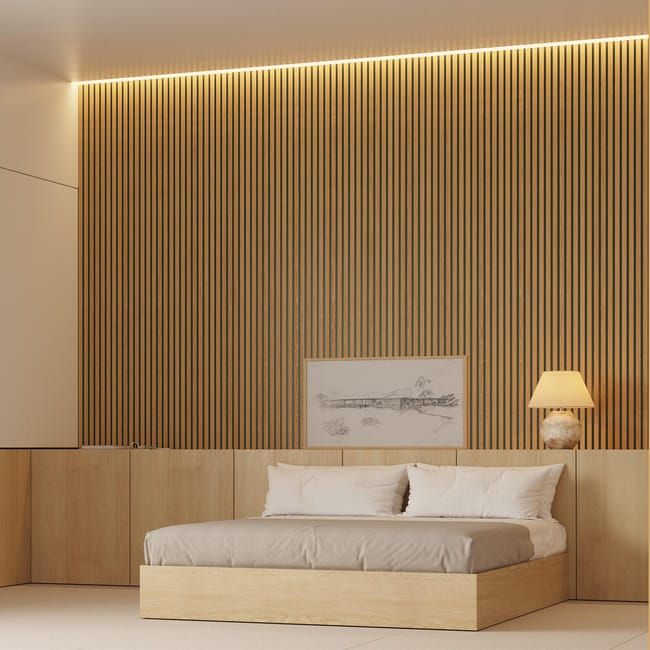 Revestimiento de pared palillería efecto 3D MDF Novo