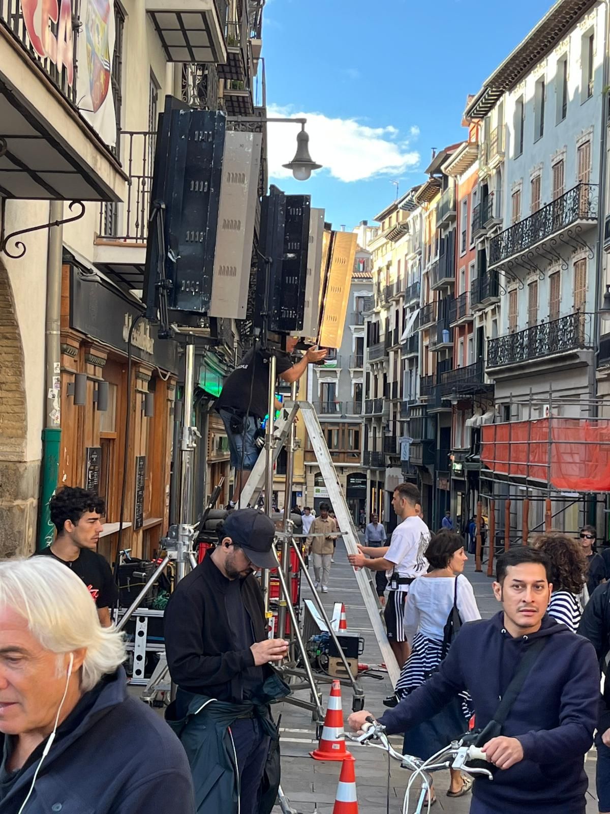 Rodaje de 'Buen camino' en Pamplona