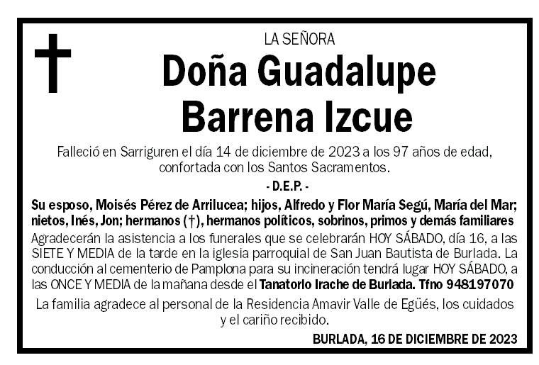 Guadalupe Barrena Izcue