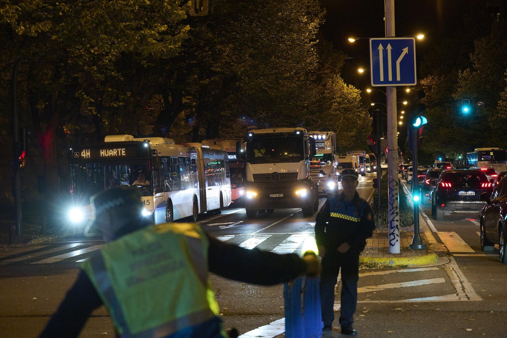 Una camionada irrumpe las calles de Pamplona